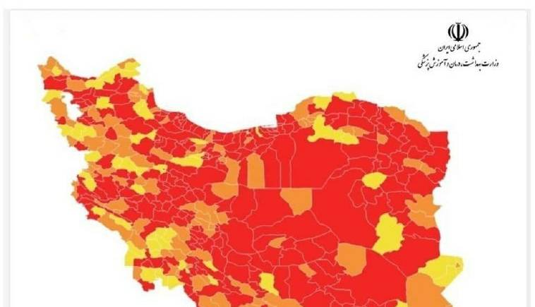 افزایش تعداد شهرهای قرمز؛ رنگ آبی از نقشه کرونایی کشور پَر کشید