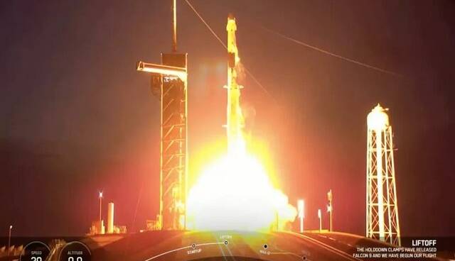 پرتاب کپسول دراگون به مقصد ایستگاه فضایی بین‌المللی