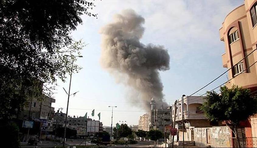 انفجار در یک مرکز وابسته به مقاومت و شهادت یک فلسطینی