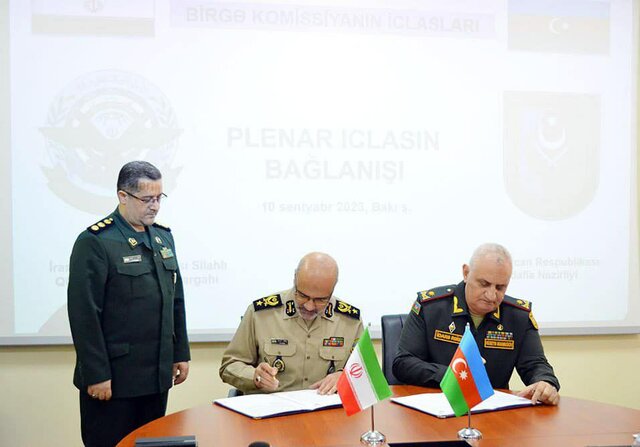سند نهایی کمیسیون مشترک همکاری‌های نظامی و دفاعی ایران و آذربایجان به امضا رسید