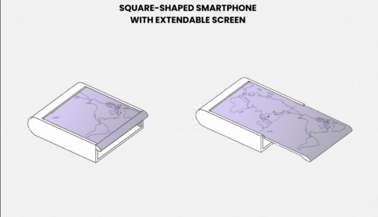 ایده جدید سامسونگ: گوشی مربعی با نمایشگر گسترش‌پذیر