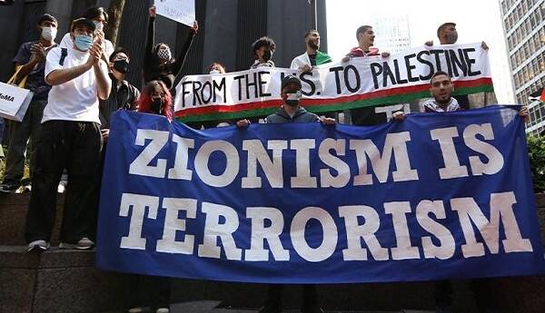 اعتراضات حامیان فلسطین همزمان با سخنرانی سالانه بایدن در کنگره